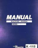 Komatsu-Komatsu C4-2 and C6-2, Shearing Madchine, Operations and Maintenance Manual 1982-C4-2-02